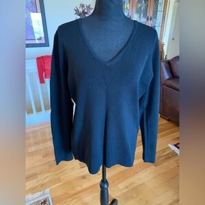 Black V-Neck Top Chico’s